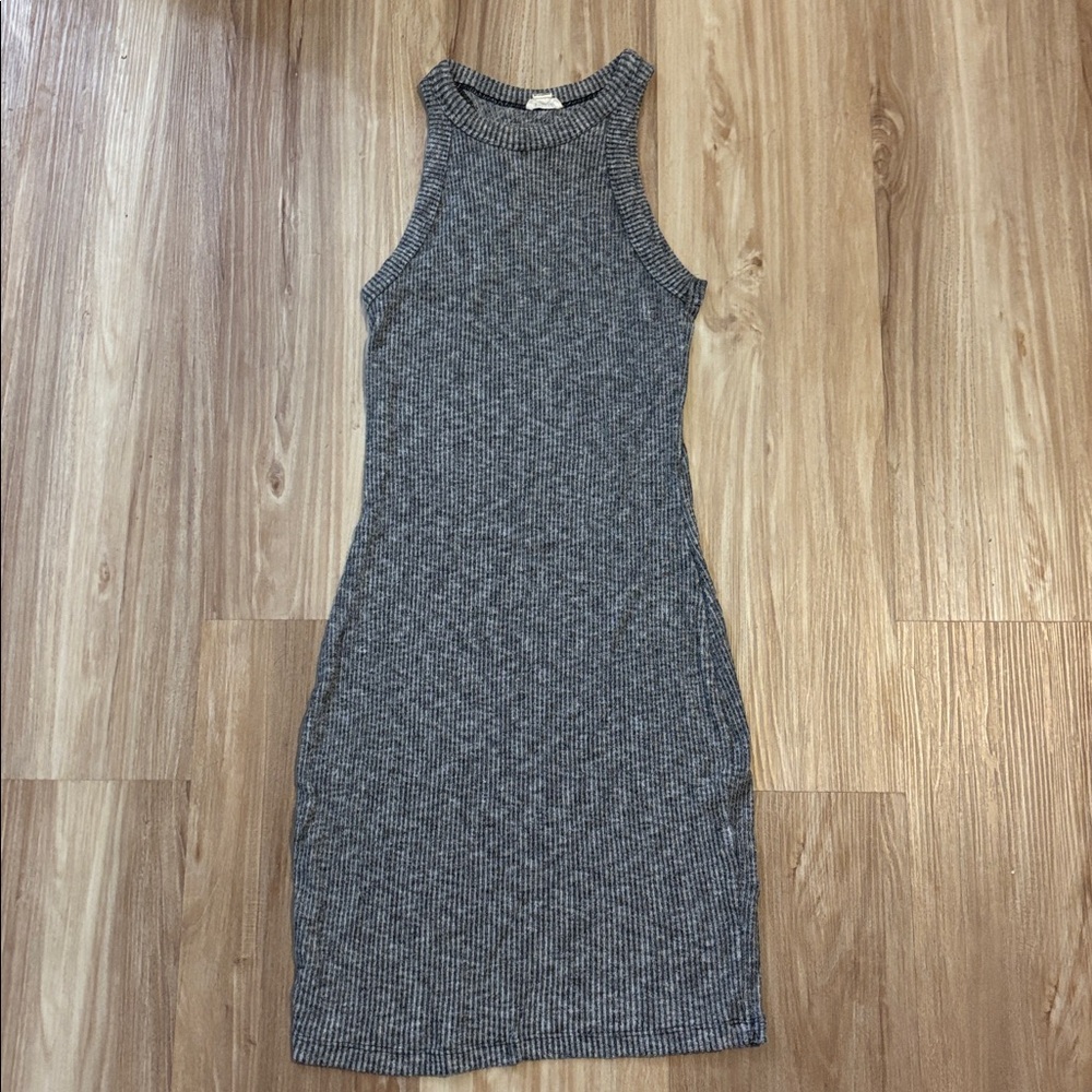 Garage Charcoal Ribbed Knit Top